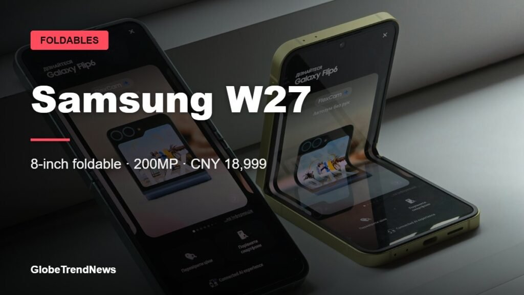 Samsung W27 foldable phone price and specs